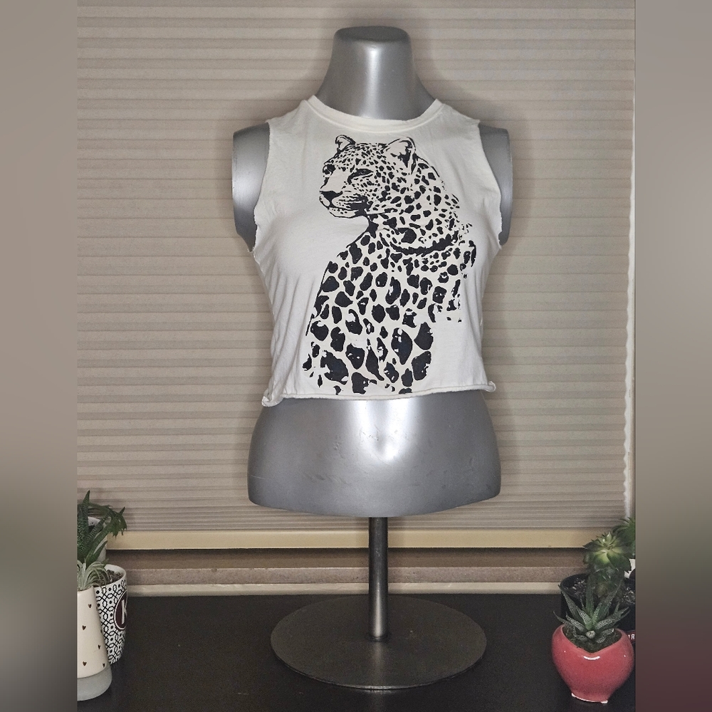 Under Star Cropped Muscle Tank Top - Size XS